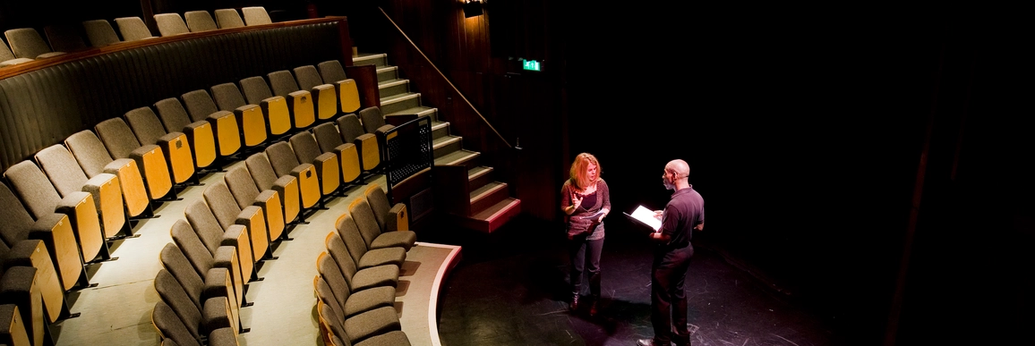 Interior of the Hexagon Theatre at MAC, Birmingham
